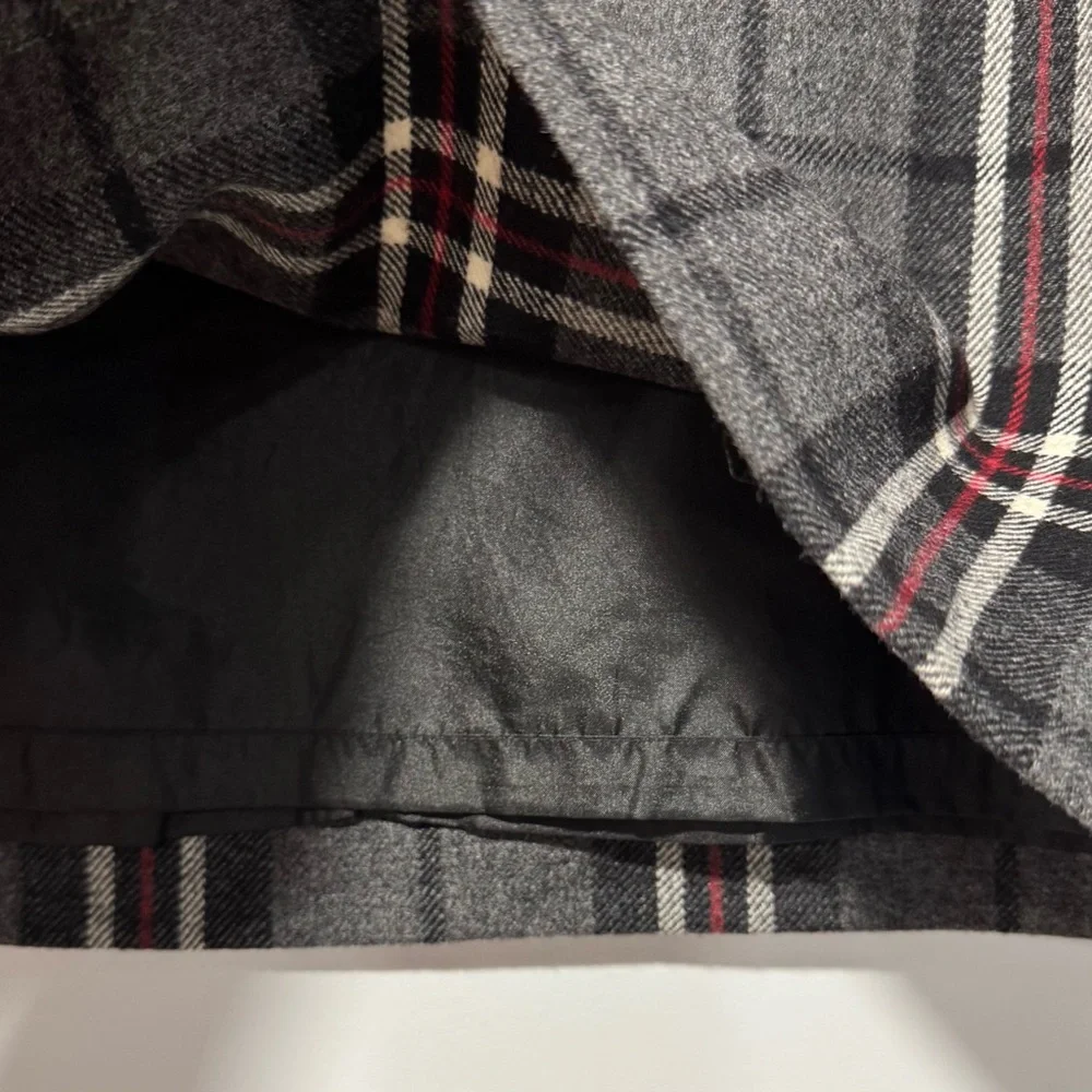 Eddie Bauer Vintage Plaid Wool Mini Skirt